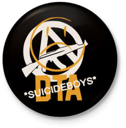 printfashion DTA SuicideboyS - Kitűző, hűtőmágnes - Fekete (3098501)