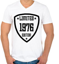 printfashion 1976 - Férfi V-nyakú póló - Fehér (11913641)