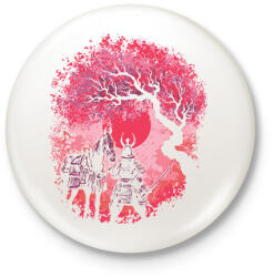 printfashion Szamuráj - Kitűző, hűtőmágnes - Fehér (13324788)