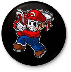 printfashion Texasi Marió - Kitűző, hűtőmágnes - Fekete (3091016)