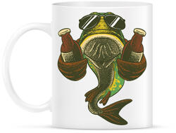 printfashion Hal és sör - Bögre - Fehér (13323782)