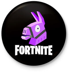 printfashion Fortnite - Kitűző, hűtőmágnes - Fekete (14206630)
