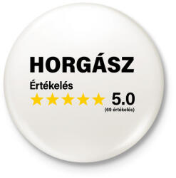 printfashion Horgász Értékelés ***** 5.0 (69 értékelés) - Kitűző, hűtőmágnes - Fehér (16422422)