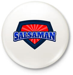 printfashion SALSAMAN - Kitűző, hűtőmágnes - Fehér (11376922)