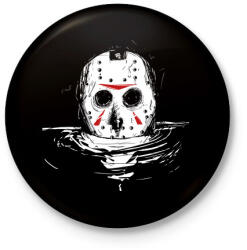 printfashion Jason Voorhes 3 - Kitűző, hűtőmágnes - Fekete (5563614)