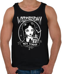 printfashion Wednesday not today 2 - Férfi atléta - Fekete (11599243)