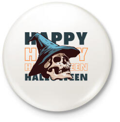 printfashion Haláli Halloween - Kitűző, hűtőmágnes - Fehér (14660201)