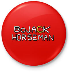 printfashion bojack - Kitűző, hűtőmágnes - Piros (3629245)