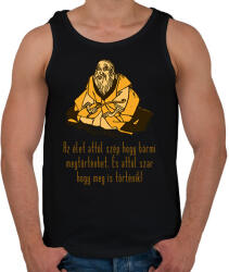 printfashion Az élet azért szép - Férfi atléta - Fekete (16186588)