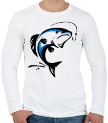 printfashion hal - Férfi hosszú ujjú póló - Fehér (5036127)