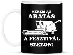 printfashion aratas fesztival - Bögre - Fekete (1628377)