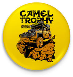 printfashion Camel Trophy - Kitűző, hűtőmágnes - Sárga (15721973)