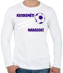 printfashion Kecskeméti drukker - Férfi hosszú ujjú póló - Fehér (11459507)