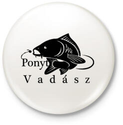 printfashion Ponty vadász - Kitűző, hűtőmágnes - Fehér (3088185)