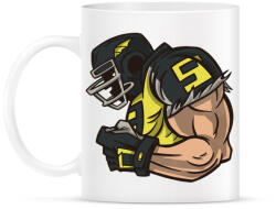 printfashion Rugby játékos - Bögre - Fehér (4629308)