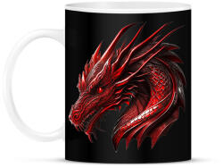 printfashion Sárkány - Bögre - Fekete (13923443)