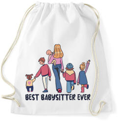 printfashion Legjobb bébiszitter - Sportzsák, Tornazsák - Fehér (13499874)