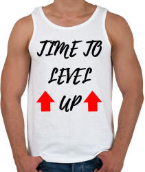 printfashion Itt az idő fejlődni - Férfi atléta - Fehér (1363527)