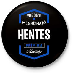printfashion Hentes prémium minőség - Kitűző, hűtőmágnes - Fekete (3097163)