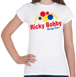 printfashion Ricky Bobby Racing Team - Női póló - Fehér (7698208)