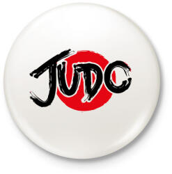 printfashion JUDO - Kitűző, hűtőmágnes - Fehér (5009269)