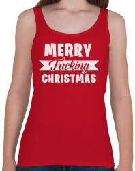printfashion Merry Fcking Christmas 2 - Női atléta - Cseresznyepiros (2070806)