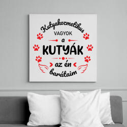 printfashion A kutyák az én barátaim - Kutyakozmetikus (fekete) - Vászonkép - Fehér (7250909)