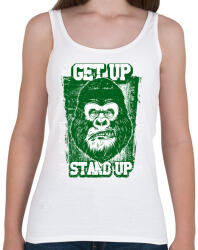 printfashion Graffiti - Gorilla - Női atléta - Fehér (4963471)