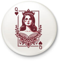 printfashion Lana Del Rey - Kitűző, hűtőmágnes - Fehér (16683098)