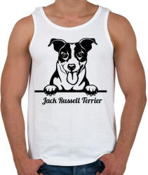 printfashion Jack Russel Terrier - Férfi atléta - Fehér (5117928)