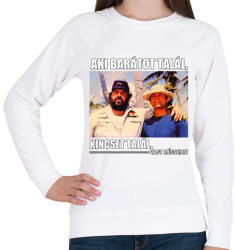 printfashion Bud Spencer és Terence Hill - Női pulóver - Fehér (11972694)