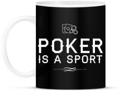 printfashion A póker egy sport - Bögre - Fekete (1305201)