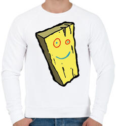 printfashion Ed | Edd | Edy - Deszka - Férfi pulóver - Fehér (2367341)