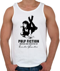 printfashion PULP FICTION-BLACK - Férfi atléta - Fehér (2039698)