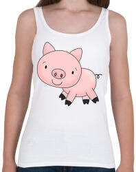 printfashion Funny Pig baby - Női atléta - Fehér (1623472)