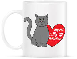 printfashion Love my cat - Bögre - Fehér (2187196)