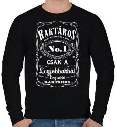 printfashion Jack Daniels style - Férfi pulóver - Fekete (4882016)