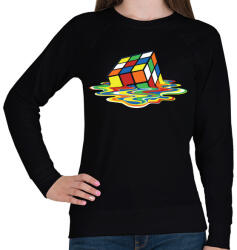 printfashion Rubik Kocka - Női pulóver - Fekete (340445)