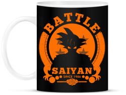 printfashion battle saiyan - Bögre - Fekete (837437)