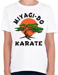 printfashion Miyagi-Do Karate - Gyerek póló - Fehér (4341729)