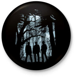 printfashion odaát #4 - Kitűző, hűtőmágnes - Fekete (14576462)