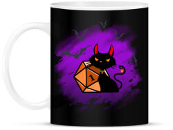 printfashion Ijesztő Halloween Cica - Bögre - Fekete (5362440)