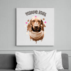 printfashion forever loyal - Vászonkép - Fehér (6629032)
