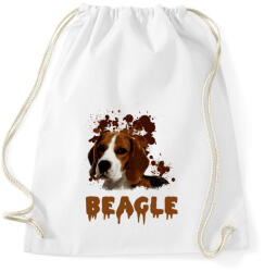 printfashion Beagle - Sportzsák, Tornazsák - Fehér (4896322)