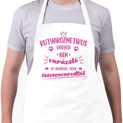 printfashion Kutyakozmetikus vagyok - Kötény - Fehér (7249932)