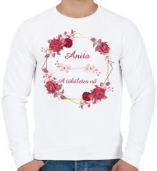 printfashion Anita - Férfi pulóver - Fehér (2840725)