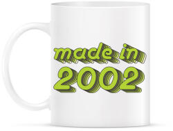 printfashion made-in-2002-green-grey - Bögre - Fehér (790392)