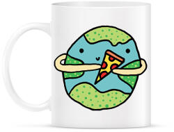 printfashion Pizzearth! - Bögre - Fehér (2284820)