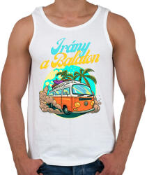 printfashion Irány a Balaton - Férfi atléta - Fehér (13927359)