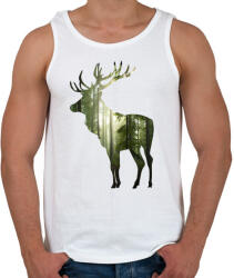 printfashion Az erdők királya - Férfi atléta - Fehér (5414514)